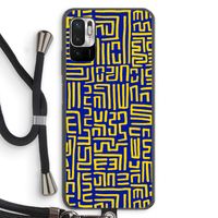 Majorelle Blue Print: Xiaomi Redmi Note 10 5G Transparant Hoesje met koord