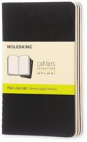 Schrift moleskine 90x140mm blc 240pag zwart 3st