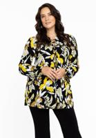 Yoek Tunic flare strings | Zwart | Maat 46/48