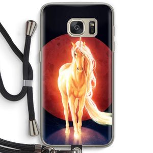 Last Unicorn: Samsung Galaxy S7 Transparant Hoesje met koord