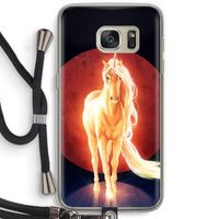 Last Unicorn: Samsung Galaxy S7 Transparant Hoesje met koord