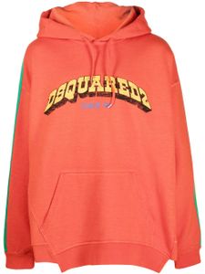 DSQUARED2 hoodie en coton à logo imprimé - Orange