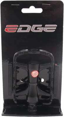 Fietspedalen Edge MTB Low Profile - Alu zwart met polish zijkant