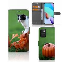 Xiaomi Redmi 10 | Telefoonhoesje | Met pasjeshouder | Kitten Xiaomi Redmi 10 | Telefoonhoesje | Met pasjeshouder | Kitten