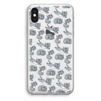 Poezen: iPhone X Transparant Hoesje Poezen: iPhone X Transparant Hoesje