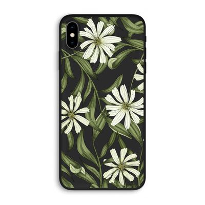 Wit bloemenpatroon: iPhone XS Max Biologisch afbreekbaar hoesje