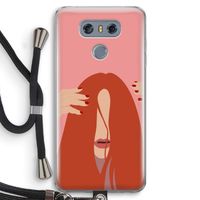 Woke up like this: LG G6 Transparant Hoesje met koord
