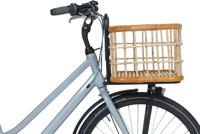 Basil green life - rotan fietsmand - large - voorop- natural bruin