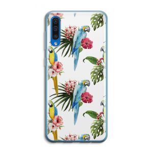 Kleurrijke papegaaien: Samsung Galaxy A50 Transparant Hoesje