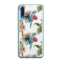 Kleurrijke papegaaien: Samsung Galaxy A50 Transparant Hoesje