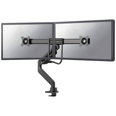 Neomounts DS75-450BL2 Monitor-tafelbeugel 2-voudig 43,2 cm (17) - 81,3 cm (32) Zwart, Zwart/blauw In hoogte verstelbaar, Kantelbaar, Zwenkbaar, Roteerbaar