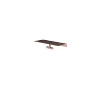 Hotbath &MORE Dubbele Handdoekhaak - voor planchet serie - Geborsteld koper PVD SHA03BCP