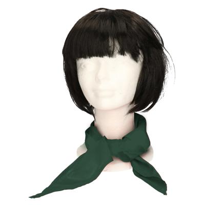 Myrtle Beach verkleed bandana/sjaaltje - donkergroen - kleuren thema