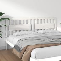 Hoofdbord 185,5x4x100 cm massief grenenhout wit