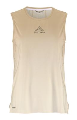 Craft PRO Trail hardloop singlet 2 lichtbruin dames XL Craft PRO Trail hardloop singlet 2 lichtbruin dames XL