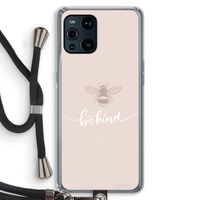 Be(e) kind: Oppo Find X3 Transparant Hoesje met koord