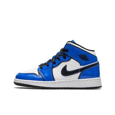 Air Jordan 1 Mid Signal Blue (GS)