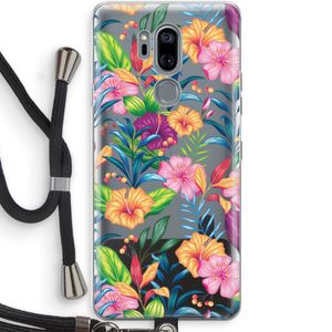 Tropisch 2: LG G7 Thinq Transparant Hoesje met koord