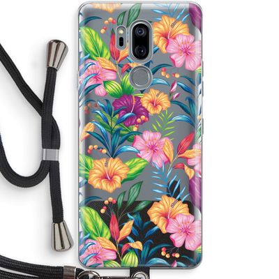 Tropisch 2: LG G7 Thinq Transparant Hoesje met koord