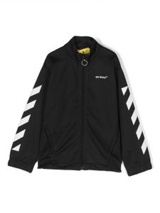 Off-White Kids sweat à fermeture zippée - Noir