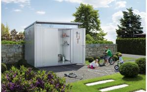 Biohort | Berging AvantGarde Gr. A5 | Enkele Deur | Zilver-Metallic