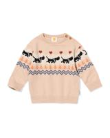 HEMA Takkie newborn trui lichtbruin (lichtbruin)