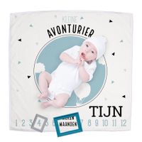Babydeken bedrukken - Mijn mijlpalen - thumbnail
