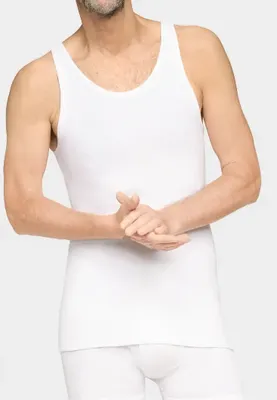 Heren hemd 6720 Rib - Grote maten - Katoenen Onderhemd mannen wit