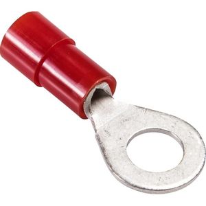 Ringkabelschoen geisoleerd 0,5 - 1,0mm M5 rood 100 stuks