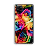 Neon bloemen: Samsung Galaxy A12 Transparant Hoesje