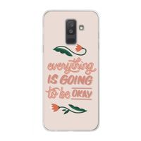 Optimistic flower girl: Samsung Galaxy A6 Plus (2018) Transparant Hoesje