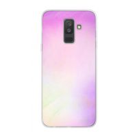 Flow mist pastel: Samsung Galaxy A6 Plus (2018) Transparant Hoesje