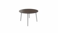 Tafel 9311 rond - 80 cm. - Alu - Eiken donker - Aluminium