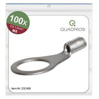 Quadrios 23C499 Ringkabelschoen Dwarsdoorsnede (max.): 1.5 mm² Gat diameter: 8.5 mm Ongeïsoleerd 100 stuk(s) - thumbnail