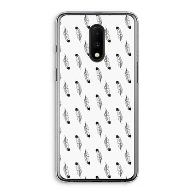 Pluimen: OnePlus 7 Transparant Hoesje