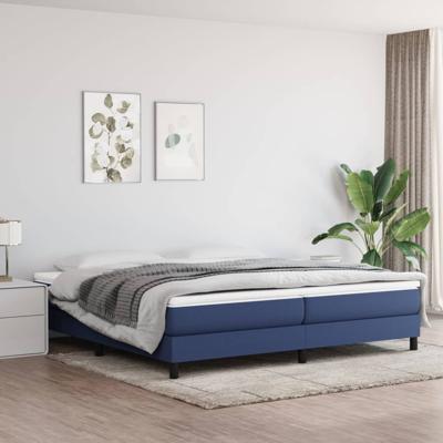 Bedframe zonder matras stof blauw 200x200 cm