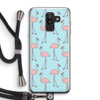 Anything Flamingoes: Samsung Galaxy J8 (2018) Transparant Hoesje met koord
