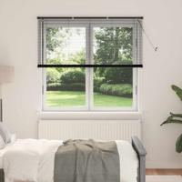 VidaXL Venetiaanse blind verstelbaar zwart 150 x 140 cm pvc