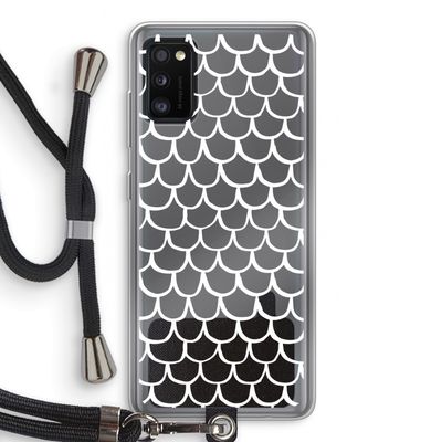 Dakpannetjes: Samsung Galaxy A41 Transparant Hoesje met koord
