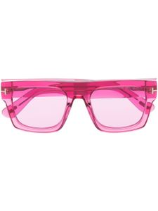 TOM FORD Eyewear lunettes de soleil à monture carrée transparente - Rose