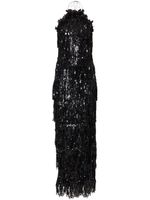 Carolina Herrera robe ornée de sequins à dos-nu - Noir