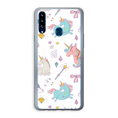 Fantasiewereld: Samsung Galaxy A20s Transparant Hoesje