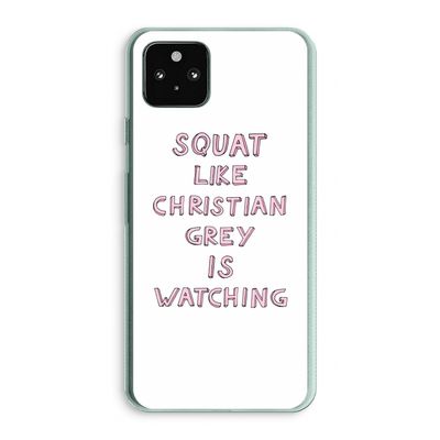 Christian Grey: Google Pixel 5a 5G Transparant Hoesje