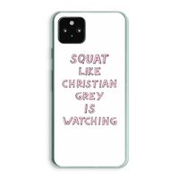 Christian Grey: Google Pixel 5a 5G Transparant Hoesje