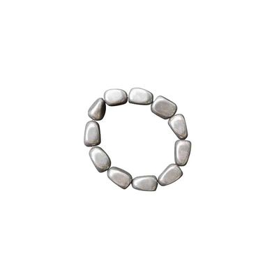 Nugget Armband Hematiet