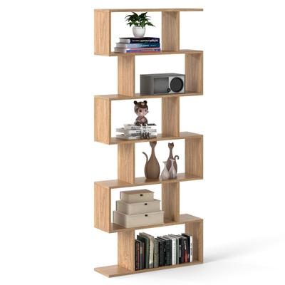 6-laags Boekenkast Vrijstaande Scheidingswand Vrijstaande Kantoorrek Opbergrek Voor Woonkamer En Slaapkamer 6-laags Boekenkast Vrijstaande Scheidingswand Vrijstaande Kantoorrek Opbergrek Voor Woonkamer En Slaapkamer