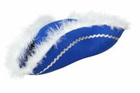 Dansmarietje blauw, zilverband