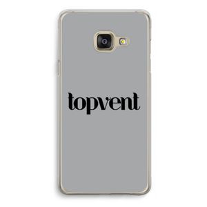 Topvent Grijs Zwart: Samsung Galaxy A3 (2016) Transparant Hoesje