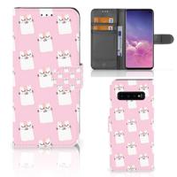 Samsung Galaxy S10 | Telefoonhoesje | Met pasjeshouder | Sleeping Cats