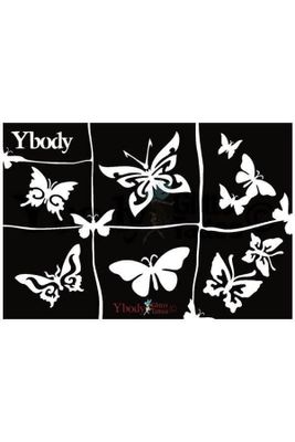 A5 stencil Butterflies Y body